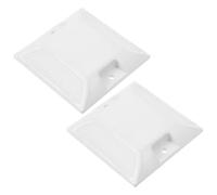 Gogogmee 2pièces Lot de Marqueurs Routiers Réfléchissants Double Face Plastique pour Allées et Routes Résistants aux Intempéries Visibilité de Nuit Pluvieux