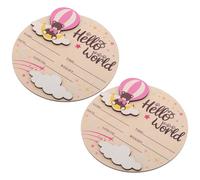 Gogogmee 2pièces Panneaux de Bienvenue pour Garçon Fille Souvenirs de Naissance Ronds Accessoires Photo Né Panneaux Prénom Garçon Fille de Naissance pour Hôpital