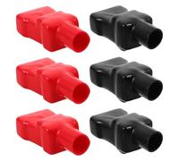 Gogogmee 3 Paires Accessoires pour Batteries de Voiture Couvercles de Bornes en Pvc, Isolation Complète et Protection Court-circuit pour Véhicule