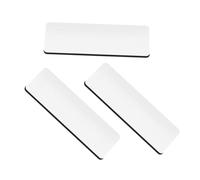 Gogogmee 3 Pièces Badges de Travail DIY et Résistants avec Épingles et Clips Porte Noms Blancs Polyvalents pour Conférences et