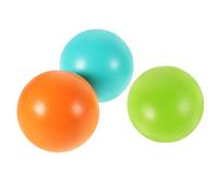 Gogogmee 3 pièces Balles de Croquet Bois pour Jeux Plein Air Famille Balles Colorées Pin de Nouvelle-zélande pour Pelouse Jeu de Croquet Amusant et Portable pour Garçon Fille et Adultes