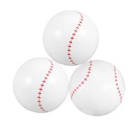 Gogogmee 3 Pièces Ballons de Plage Gonflables PVC Balles Légères de Baseball pour Piscine et Plage Jouets de Sport et Amusants