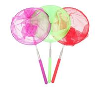 Gogogmee 3 pièces Filet Attrape-Insectes Télescopique pour Garçon Fille Extérieur Exploration Nature Filet pour Lépidoptères Insectes et Petits Poissons Poignée Antidérapante Confortable