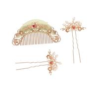 Gogogmee 3 Pièces Hair Comb Set For Hanfu Weddings And Retro Style Lightweight Acetate Chinese Hairpins Hold Traditional Ancient Elegance Accessories