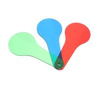 Gogogmee 3 Pièces Jeu de Paddles de Mélange de Couleurs pour Garçon Fille Outils Éducatifs de Science des Couleurs Planche de Filtre Coloré pour Centre Scientifique Préscolaire Matériel