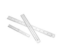 Gogogmee 3 pièces Lot de Règles Acier Inoxydable Double Face Échelle Métrique et Impériale Outil de Mesure pour Ingénieurs Architectes et Étudiants