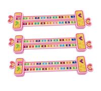 Gogogmee 3 Pièces Règle de Calcul Additive Rose Outil Mathématique Éducatif pour Apprentissage des Chiffres Matériel Scolaire Précoce avec Design Flexible et Chiffres