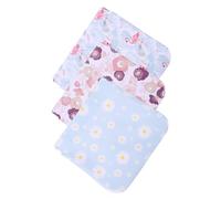 Gogogmee 3 pièces Sac de Rangement pour Cuir PU Mini Compact et Portable Trousse Cosmétique Multifonction Légère pour Voyage et Usage Quotidien Lot de Fleur Pétale Flamant