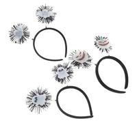 Gogogmee 3 Pièces Serre-tête Phosphorescent Halloween pour Garçon Fille et Adultes Bandeaux Chauve-souris Citrouille et Fantôme Accessoires Cheveux Festifs pour Cosplay et Soirées