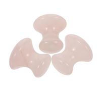 Gogogmee 3 Pièces Set de Outils Gua Sha Visage Jade Pierre de Massage Confortable Forme de Champignon Compacte et Portable Soulagement Rafraîchissant pour Soin Du Visage et Beauté Au