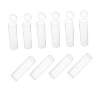 Gogogmee 30 pièces Lot de Tubes Plastiques avec Bouchons à Bascule Étanches et pour Stockage Scellé Objets Éducatifs Cosmétiques et Aliments pour Voyage et Usage Scolaire