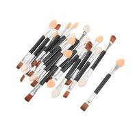 Gogogmee 30 Pièces Pinceaux Maquillage Double Embout Brosse Sourcils Angulée et Applicateurs Ombre à Paupières Multifonctions Doux et Précis pour Sourcils et Paupières Compact et