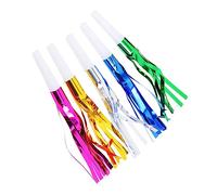 Gogogmee 30 pièces Sifflets à Franges Métalliques Colorés Bruitages Fête Garçon Fille Jouets Anniversaire avec Soufflets Accessoires Festive pour Célébrations Scolaires Couleur Aléatoire