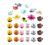 Gogogmee 30 pièces Voiture Remonter Animaux et Océan Voiture Garçon Fille Course Cadeau Anniversaire sans Batterie Éducatif Amusant Facile à Utiliser