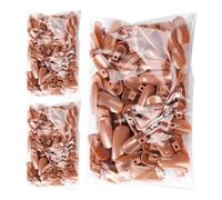 Gogogmee 300 Faux Ongles d'Entraînement pour Manucure, Plastique Lisse, 3 Paquets de 100 Pcs, Formation Nail Art, Pratique Pose Acrylique, Gel et Vernis Semi-Permanent, Fournitures pour