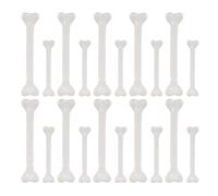 Gogogmee 36 Pièces Faux Ossements Miniatures Halloween Os Plastique Blancs Légers pour Décoration DIY Accessoires Suspendus pour Fête et Ornements Squelette Humain