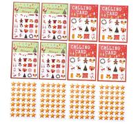 Gogogmee 37 Pièces Cartes de Bingo Papier Jeu de Fête Créatif Sécurisé sans Substances Nocives pour Joueurs Famille et Anniversaire