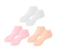Gogogmee 3paires Chaussettes Gel Hydratantes Pour Lot De Anti-crevasses Chaussettes Bateau Confortables Et Pratiques