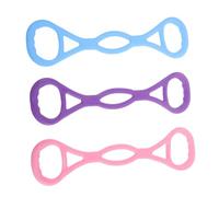 Gogogmee 3pièces Bandes De Tension Forme De Huit pour Yoga Et Fitness De Trois Bandes Étirement avec Poignées Ergonomiques pour Entraînement des Bras Et du Dos