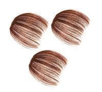 Gogogmee 3pièces Fausse Frange Naturelle Lot Pour Perruques Frange Aérienne Fausse Perruque