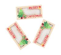 Gogogmee 3pièces Porte-cartes Cadeau De Noël Support Pour Enveloppe Distributeur Fait Maison Porte-cartes Festif Porte-monnaie Pour Espèces