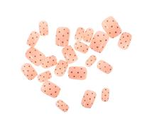 Gogogmee 4 Ensembles Faux Ongles Courts Carrés à Presser pour Femmes de Capsules Press à Points Polka Couverture Complète Manucure Naturelle et Élégante pour Soirées et Usage Quotidien