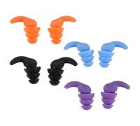 Gogogmee 4 Paires de Bouchons D'oreille Étanches pour La Natation - Bouchons D'oreille Réutilisables en Silicone pour Hommes Et Femmes - Antibruit pour La Baignade, Le Surf, La Plongée avec Tuba Et
