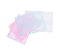 Gogogmee 4 pièces Boîte de Rangement pour Forets de Ponceuse Ongles Organisateur Mini pour Outils de Manucure et Portable Couleurs Pastel Rose Vert Blanc