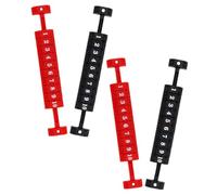 Gogogmee 4 pièces Compteur de Score pour Babyfoot Table Multifonction Léger Portable Indicateur de Score Noir et Rouge pour Foot Multijeux