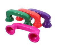 Gogogmee 4 pièces Lot de Téléphones Chuchotés Colorés Abs pour Garçon Fille Éducatif Ludique Renforçant la Reconnaissance des Couleurs Prononciation Classe