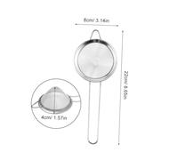 Gogogmee 4 Pièces Passoire Inox Tamis à Maille Fine Acier Rigide Filtre Maille Fine pour Cocktail et Cuisine Séparation Rapide Huile Usage Bar et Restaurant