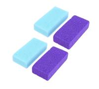 Gogogmee 4 Pièces Pierre Exfoliante pour Pédicure Râpe Double-face Ergonomique pour Éliminer Callosités et Peaux Mortes Soin pour Marche Prolongée et Talons Hauts Couleur