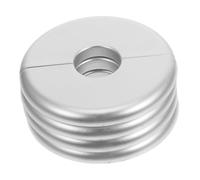 Gogogmee 4 pièces Plaque de Protection pour Échelle de Piscine Cache-Tuyau Fendues Argenté Protection Anti-débris pour Main Courante Échelle Enterrée Installation Facile sans Outil