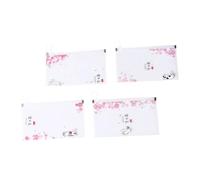 Gogogmee 4 pièces Pochette de Rangement Étanche avec Clip Cartoon Trousse Multifonction Portable pour Masques et Papeterie Lot de Couleurs Variées