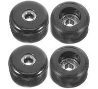 Gogogmee 4 pièces Roues de Finger Skateboard Acier Inoxydable et Plastique Jouets Éducatifs Compacts pour Entraînement des Doigts et Jeux de Bureau de Loisirs