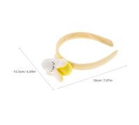 Gogogmee 4 pièces Serre-tête Banane Peluche Réutilisable et Lavable Bandeau Doux et Confortable pour Cosplay Halloween Fête Tropicale et Soins Visage Accessoire Drôle pour Femmes Lot