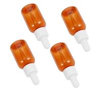 Gogogmee 4 pièces Set de Flacons Pipette Plastique pour Huiles Essentielles et Bouteilles Compactes Étanches Réutilisables de Voyage