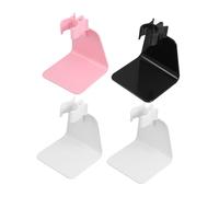 Gogogmee 4 pièces Support pour Lampe UV Ongles Support Portable pour Sèche- Base Antidérapante Noir Blanc et Rose Position pour Manucure Précise