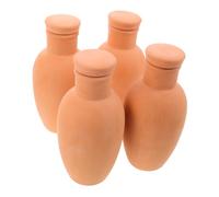 Gogogmee 4 Pièces Terracotta Watering Stakes for Indoor and Outdoor Plants Self Watering Clay Spikes for Consistent Hydration and Small Spaces