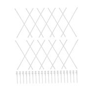 Gogogmee 40 Ensembles Pinwheel Making Rods Kit Thickened Plastic Windmill Replacement Parts for DIY Crafts Outdoor Activities Schools and Group Projects