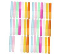 Gogogmee 40 Pièces Boîtes de Rangement pour Brosse à Dents Portables Abs et Étuis Simples et pour Voyage Assortiment de Couleurs