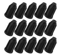 Gogogmee 40 Pièces Douille de Roulette Plastique Ronde 25 Mm pour Tige de Roulette de Chaise, Accessoire de Remplacement en Pp Noir, Stabilise et Empêche le Jeu pour Fauteuils et Mobilier
