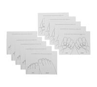 Gogogmee 40 Pièces Présentoir Ongles Cartes Manucure Professionnel Résistant pour Exposition et Pratique Nail Art avec Modèles Main Pied Compact Portable