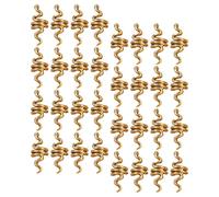Gogogmee 40 Pinces Spirales Serpent en Alliage Doré pour Cheveux Accessoires pour Dreadlocks et Tresses 40 Pièces Mini Bijoux Spirales pour Coiffure Chignon et Décoration Fête