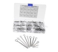 Gogogmee 420 pièces Kit Assortiment Goupilles Fendues Inox Agrafes de Fixation Mécanique Durables pour Atelier Agriculture Jardinage et Réparation Automobile