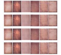 Gogogmee 48 feuilles Papier Lettre Vintage Imprimable Double Face Décor Nostalgique pour Scrapbooking Correspondance Projets Créatifs