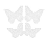 Gogogmee 4pcs Pinces À Cheveux Halloween Double Couche Dentelle Maille Épingles À Cheveux Broderie Épingles À Cheveux Nœuds À Cheveux Halloween Cosplay Costume Coiffes