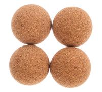 Gogogmee 4Pièces Balles de Foot Liège Remplaçables Accessoires de Foot Bois pour Jeux à et Bar