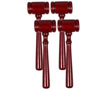 Gogogmee 4pièces Marteau De Juge Bois Lot de Marteaux De Juge pour Décoration Artisanale Jouet De Rôle