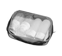 Gogogmee 4Pièces Tubes Compressibles de Voyage Flacons Rechargeables pour Shampoing et Articles de Toilette Bouteilles Souples et Pratiques pour Voyage